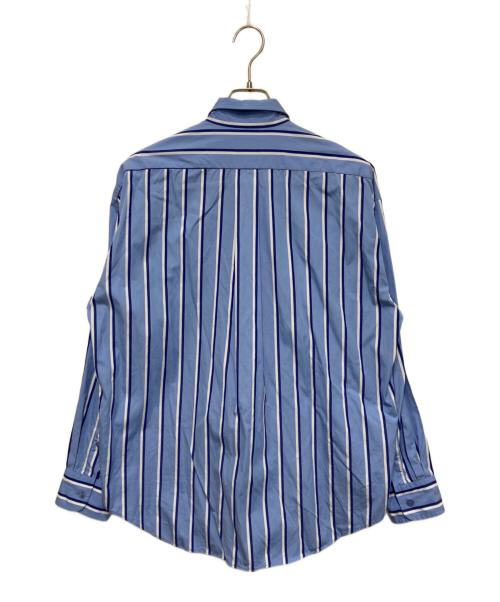 ALLEGE（アレッジ）ALLEGE (アレッジ) スタンダードストライプシャツ ブルー×ホワイト サイズ:3の古着・服飾アイテム