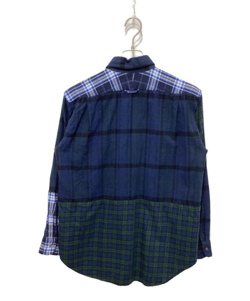 Engineered Garments（エンジニアド ガーメンツ）Engineered Garments (エンジニアド ガーメンツ) 切替チェックネルシャツ ネイビー サイズ:XSの古着・服飾アイテム