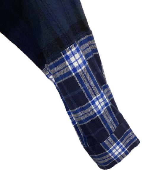 Engineered Garments（エンジニアド ガーメンツ）Engineered Garments (エンジニアド ガーメンツ) 切替チェックネルシャツ ネイビー サイズ:XSの古着・服飾アイテム