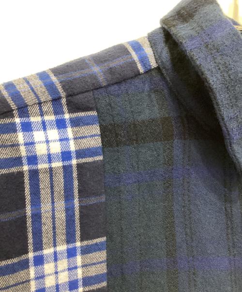 Engineered Garments（エンジニアド ガーメンツ）Engineered Garments (エンジニアド ガーメンツ) 切替チェックネルシャツ ネイビー サイズ:XSの古着・服飾アイテム