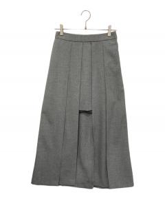中古・古着通販】POPPY (ポピー) シルバーギャザーリボンスカート