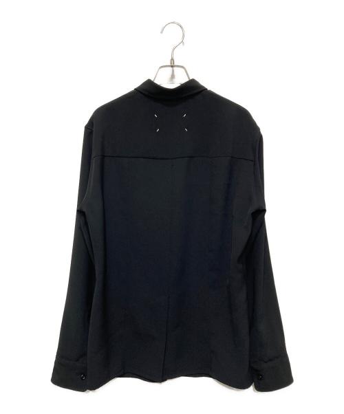 Maison Margiela（メゾンマルジェラ）Maison Margiela (メゾンマルジェラ) ストラップ付きボタンシャツ ブラック サイズ:38の古着・服飾アイテム