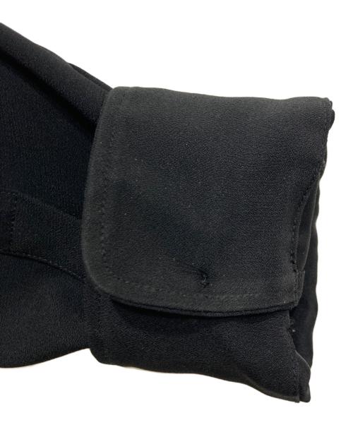 Maison Margiela（メゾンマルジェラ）Maison Margiela (メゾンマルジェラ) ストラップ付きボタンシャツ ブラック サイズ:38の古着・服飾アイテム