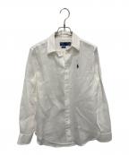 POLO RALPH LAURENポロ・ラルフローレン）の古着「クラッシックフィットリネンシャツ」｜ホワイト