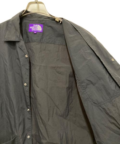 THE NORTHFACE PURPLELABEL（ザ・ノースフェイス パープルレーベル）THE NORTHFACE PURPLELABEL (ザ・ノースフェイス パープルレーベル) Nylon Taffeta Field S/S Shirt グレー サイズ:Ｍの古着・服飾アイテム