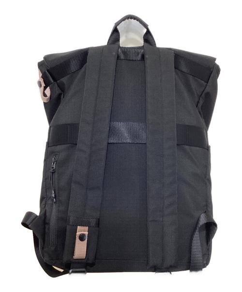 milesto（ミレスト）MILESTO (ミレスト) Hutte Wフラップバックパック ブラックの古着・服飾アイテム