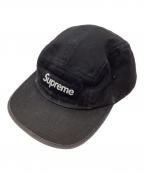 SUPREMEシュプリーム）の古着「Washed Chino Twill Camp Cap」｜ブラック