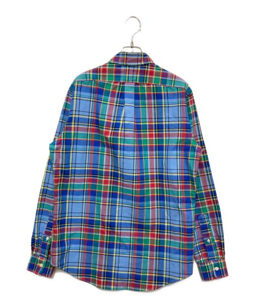 POLO RALPH LAUREN（ポロ・ラルフローレン）POLO RALPH LAUREN (ポロ・ラルフローレン) ボタンダウンチェックシャツ ブルー サイズ:Ｍの古着・服飾アイテム