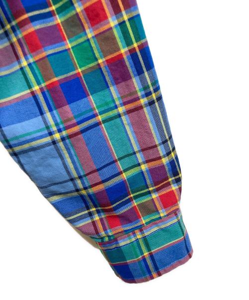 POLO RALPH LAUREN（ポロ・ラルフローレン）POLO RALPH LAUREN (ポロ・ラルフローレン) ボタンダウンチェックシャツ ブルー サイズ:Ｍの古着・服飾アイテム