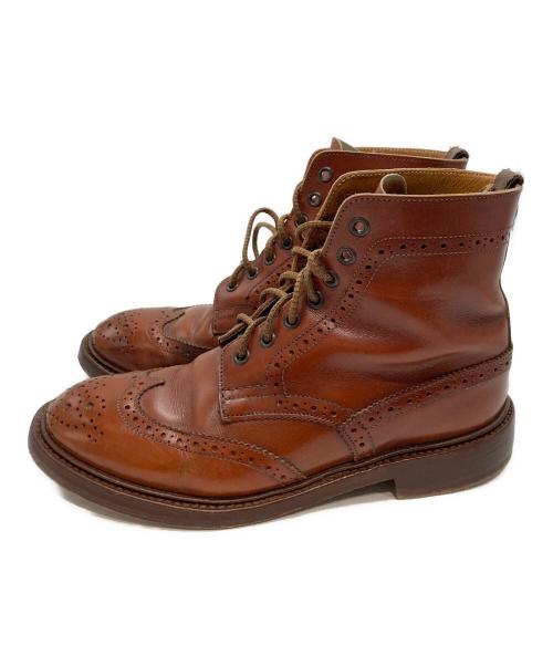 Tricker's（トリッカーズ）Tricker's (トリッカーズ) ウィングチップカントリーブーツ ブラウン サイズ:4 1/2の古着・服飾アイテム