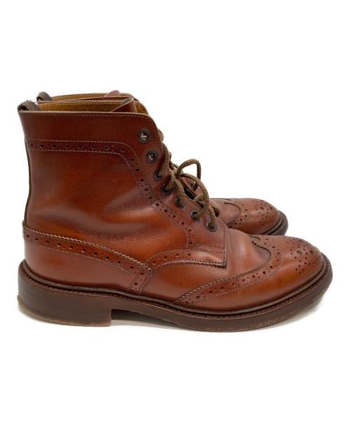 Tricker's（トリッカーズ）Tricker's (トリッカーズ) ウィングチップカントリーブーツ ブラウン サイズ:4 1/2の古着・服飾アイテム