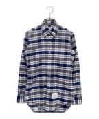 Thom Browneトムブラウン）の古着「ボタンダウンチェックシャツ」｜ブルー×ホワイト