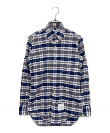 THOM BROWNEトムブラウン赤チェック長袖Yシャツ4 中古・古着通販】Thom Browne (トムブラウン) ボタンダウンチェック