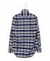Thom Browne (トムブラウン) ボタンダウンチェックシャツ ブルー×ホワイト：8000円