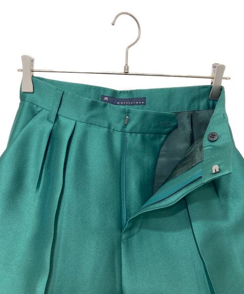 martinique（マルティニーク）martinique (マルティニーク) タックパンツ グリーン サイズ:1の古着・服飾アイテム