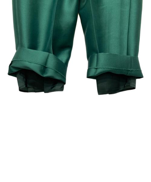 martinique（マルティニーク）martinique (マルティニーク) タックパンツ グリーン サイズ:1の古着・服飾アイテム