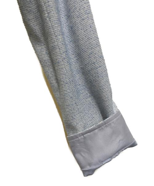 Aquascutum（アクアスキュータム）Aquascutum (アクアスキュータム) ノーカラージャケット スカイブルー サイズ:8の古着・服飾アイテム