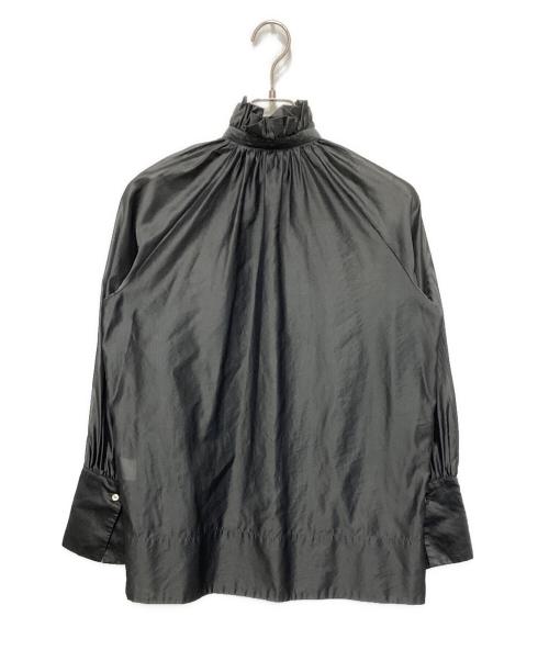 AK+1 Demi-Luxe BEAMS（エーケーワン）AK+1 Demi-Luxe BEAMS (エーケーワン) パフカラーシアーブラウス グレー サイズ:FREEの古着・服飾アイテム