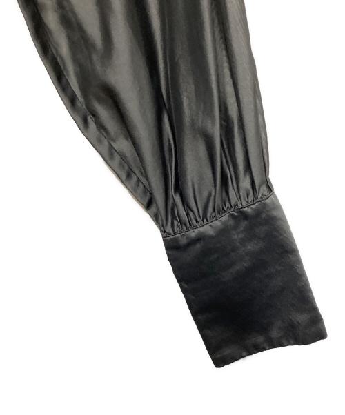 AK+1 Demi-Luxe BEAMS（エーケーワン）AK+1 Demi-Luxe BEAMS (エーケーワン) パフカラーシアーブラウス グレー サイズ:FREEの古着・服飾アイテム