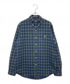 POLO RALPH LAURENポロ・ラルフローレン）の古着「チェックBDシャツ」｜ブルー×グリーン