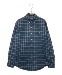 POLO RALPH LAUREN（ポロ・ラルフローレン）の古着「チェックBDシャツ」｜ブルー×グリーン