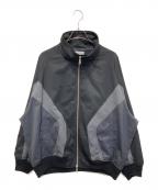 MAISON SPECIALメゾンスペシャル）の古着「Wool Mixed Prime-Over Track Jacket」｜ブラック×グレー
