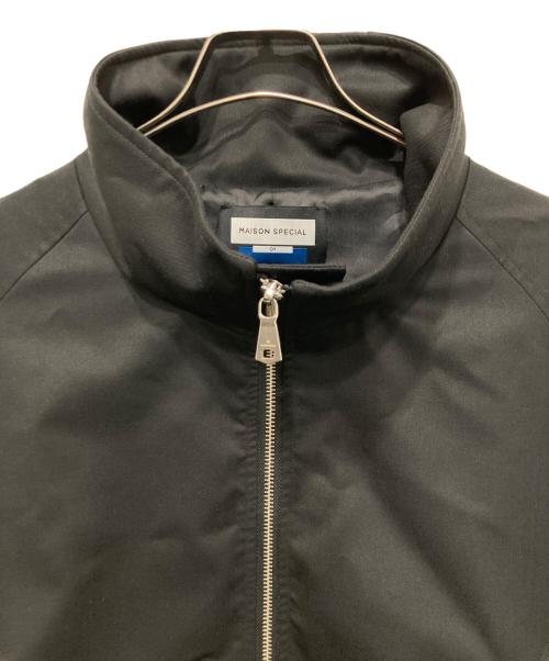MAISON SPECIAL（メゾンスペシャル）MAISON SPECIAL (メゾンスペシャル) Wool Mixed Prime-Over Track Jacket ブラック×グレー サイズ:01の古着・服飾アイテム