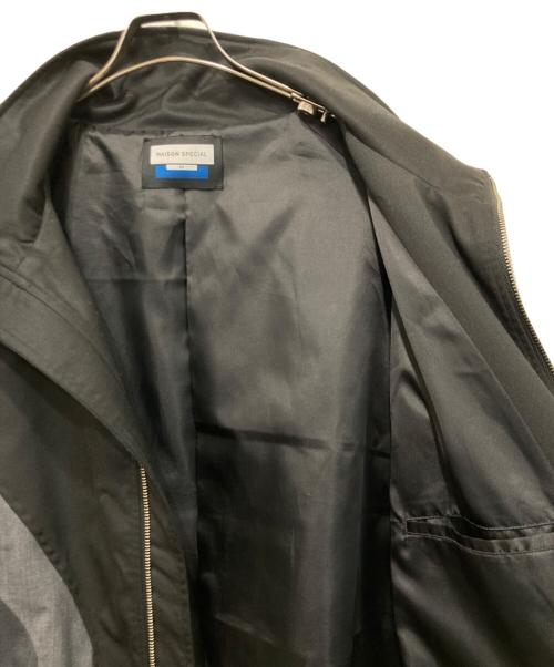 MAISON SPECIAL（メゾンスペシャル）MAISON SPECIAL (メゾンスペシャル) Wool Mixed Prime-Over Track Jacket ブラック×グレー サイズ:01の古着・服飾アイテム
