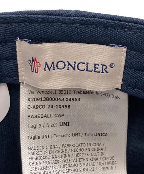 MONCLER（モンクレール）MONCLER (モンクレール) ベースボールキャップ ネイビー サイズ:UNIの古着・服飾アイテム
