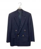Burberry'sバーバリー）の古着「金釦ダブルブレザー」｜ネイビー