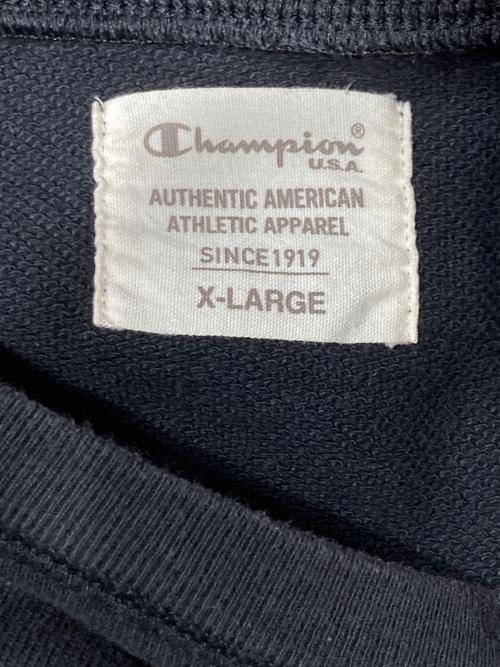 Champion（チャンピオン）Champion (チャンピオン) カレッジロゴスウェット ブラック サイズ:XLの古着・服飾アイテム