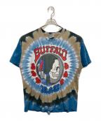 LIQUID BLUEリキッドブルー）の古着「タイダイプリントTシャツ」｜ブルー×ベージュ