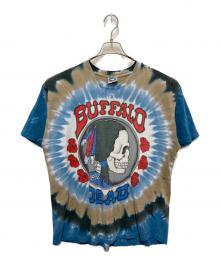 LIQUID BLUE（リキッドブルー）の古着「タイダイプリントTシャツ」｜ブルー×ベージュ
