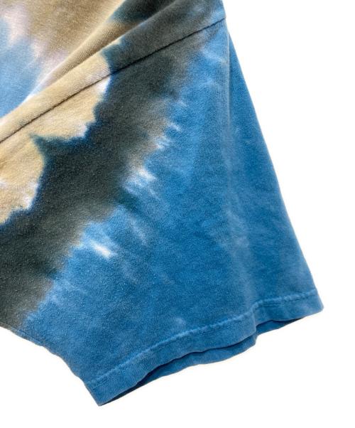 LIQUID BLUE（リキッドブルー）LIQUID BLUE (リキッドブルー) タイダイプリントTシャツ ブルー×ベージュ サイズ:Ⅼの古着・服飾アイテム