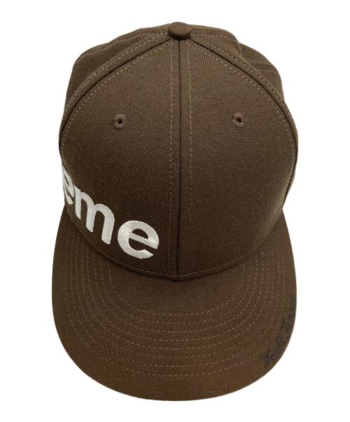 New Era（ニューエラ）New Era (ニューエラ) Supreme (シュプリーム) Side Logo cap ブラウン サイズ:58.7㎝の古着・服飾アイテム