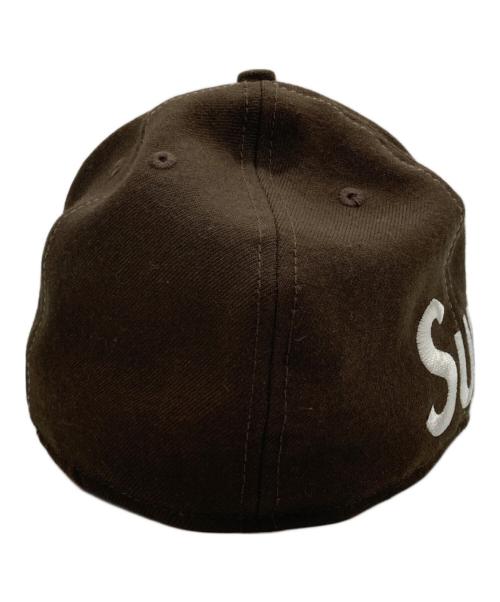 New Era（ニューエラ）New Era (ニューエラ) Supreme (シュプリーム) Side Logo cap ブラウン サイズ:58.7㎝の古着・服飾アイテム