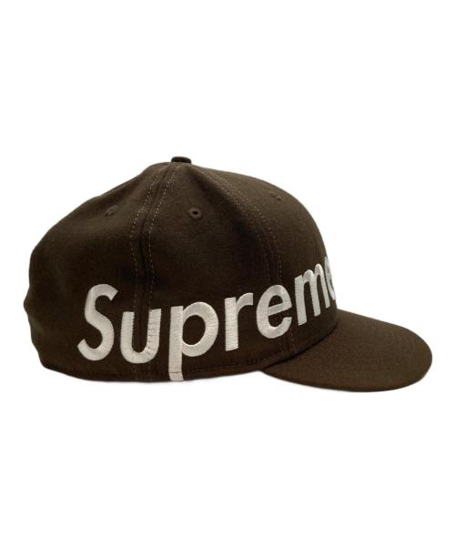 New Era（ニューエラ）New Era (ニューエラ) Supreme (シュプリーム) Side Logo cap ブラウン サイズ:58.7㎝の古着・服飾アイテム