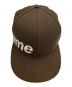 New Era (ニューエラ) Supreme (シュプリーム) Side Logo cap ブラウン サイズ:58.7㎝：12000円