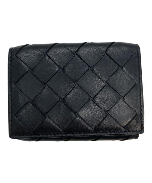 BOTTEGA VENETA（ボッテガベネタ）BOTTEGA VENETA (ボッテガベネタ) 3つ折り財布 ブラックの古着・服飾アイテム