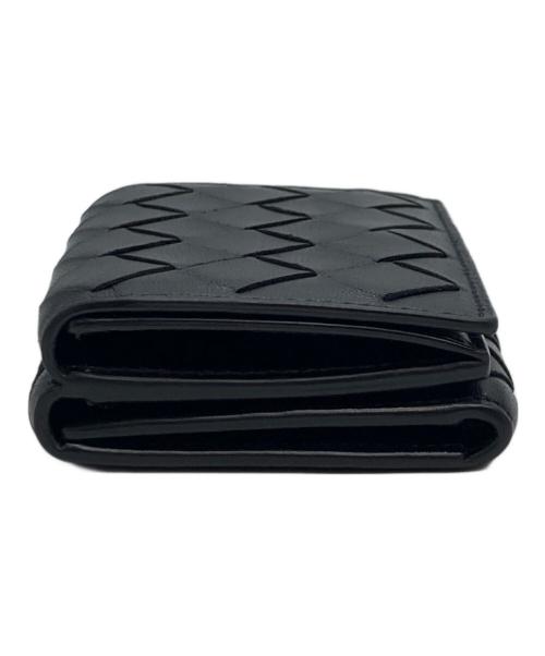 BOTTEGA VENETA（ボッテガベネタ）BOTTEGA VENETA (ボッテガベネタ) 3つ折り財布 ブラックの古着・服飾アイテム