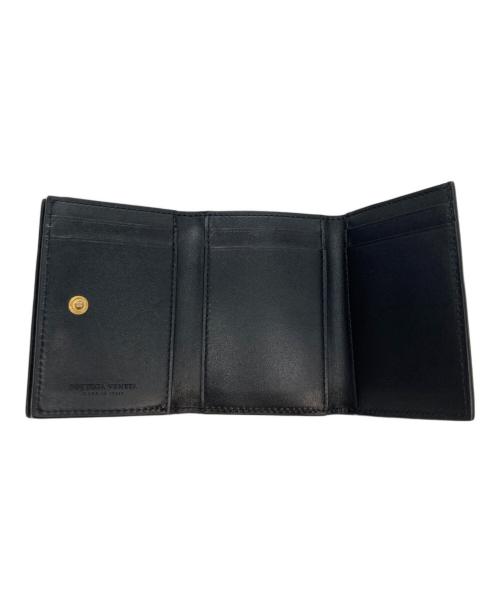 BOTTEGA VENETA（ボッテガベネタ）BOTTEGA VENETA (ボッテガベネタ) 3つ折り財布 ブラックの古着・服飾アイテム