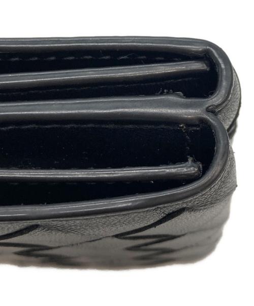 BOTTEGA VENETA（ボッテガベネタ）BOTTEGA VENETA (ボッテガベネタ) 3つ折り財布 ブラックの古着・服飾アイテム