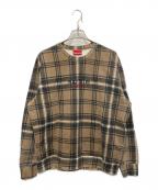 SUPREMEシュプリーム）の古着「PLAID CREWNECK」｜ブラウン