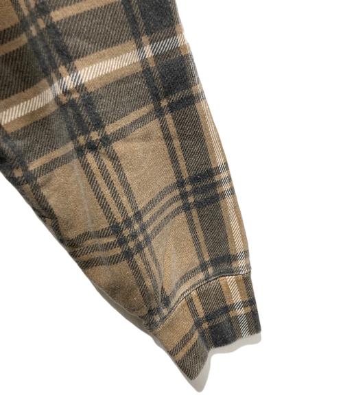 SUPREME（シュプリーム）Supreme (シュプリーム) PLAID CREWNECK ブラウン サイズ:Ｍの古着・服飾アイテム