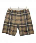 SUPREMEシュプリーム）の古着「Plaid Sweatshort」｜ベージュ