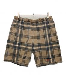 SUPREME（シュプリーム）の古着「Plaid Sweatshort」｜ベージュ