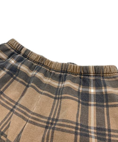 SUPREME（シュプリーム）SUPREME (シュプリーム) Plaid Sweatshort ベージュ サイズ:Ｓの古着・服飾アイテム