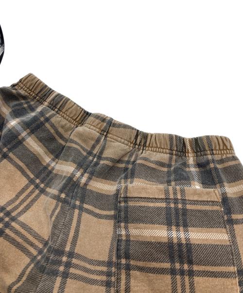 SUPREME（シュプリーム）SUPREME (シュプリーム) Plaid Sweatshort ベージュ サイズ:Ｓの古着・服飾アイテム