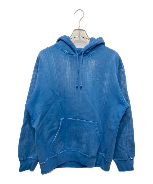 SUPREME（シュプリーム）Supreme (シュプリーム) Brushed Stroke Hooded Sweatshirt ブルー サイズ:Ｍの古着・服飾アイテム