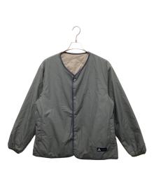 nanamica×PALACE（ナナミカ×パレス）の古着「リバーシブルダウンカーディガン」｜オリーブ